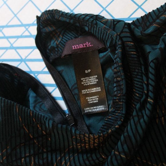 Mark by Avon Sheath, Wiggle Dress, Teal, Small, NWOT - Picture 6 of 9